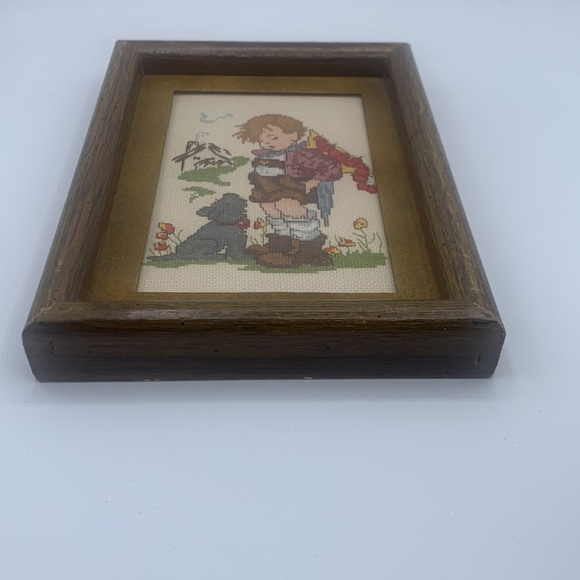 M.I. Hummel Not For You Matted Cross Stitch Picture - Picture 5 of 6